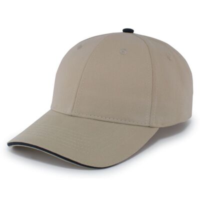 Brushed Twill Cap With Sandwich Bill Thumbnail