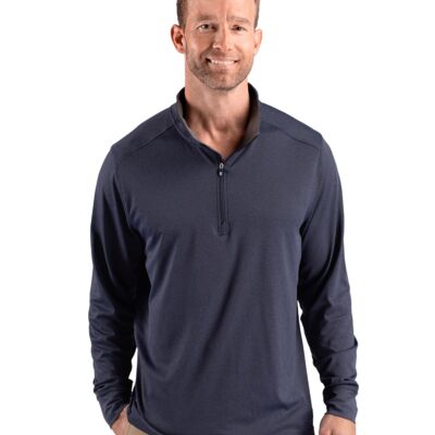 Cutter & Buck Forge Recycled Four-Way Stretch Mens Big & Tall Quarter Zip Pullover Thumbnail