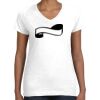 Women's Fine Jersey V-Neck Tee Thumbnail