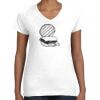 Women's Fine Jersey V-Neck Tee Thumbnail