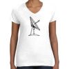 Women's Fine Jersey V-Neck Tee Thumbnail