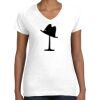 Women's Fine Jersey V-Neck Tee Thumbnail