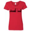 Ladies' Heavy Cotton™ V-Neck T-Shirt Thumbnail