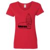 Ladies' Heavy Cotton™ V-Neck T-Shirt Thumbnail