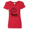 Ladies' Heavy Cotton™ V-Neck T-Shirt Thumbnail