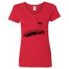 Ladies' Heavy Cotton™ V-Neck T-Shirt Thumbnail