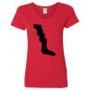 Ladies' Heavy Cotton™ V-Neck T-Shirt Thumbnail