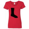 Ladies' Heavy Cotton™ V-Neck T-Shirt Thumbnail