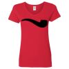 Ladies' Heavy Cotton™ V-Neck T-Shirt Thumbnail