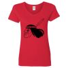 Ladies' Heavy Cotton™ V-Neck T-Shirt Thumbnail