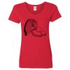 Ladies' Heavy Cotton™ V-Neck T-Shirt Thumbnail