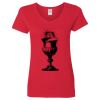 Ladies' Heavy Cotton™ V-Neck T-Shirt Thumbnail