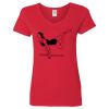 Ladies' Heavy Cotton™ V-Neck T-Shirt Thumbnail