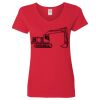 Ladies' Heavy Cotton™ V-Neck T-Shirt Thumbnail