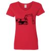 Ladies' Heavy Cotton™ V-Neck T-Shirt Thumbnail