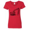 Ladies' Heavy Cotton™ V-Neck T-Shirt Thumbnail