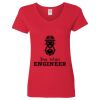 Ladies' Heavy Cotton™ V-Neck T-Shirt Thumbnail