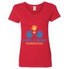 Ladies' Heavy Cotton™ V-Neck T-Shirt Thumbnail